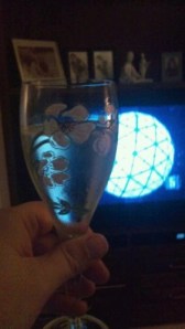 Glass of Champagne at New Year